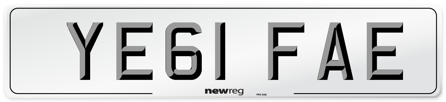 YE61 FAE Number Plate from New Reg